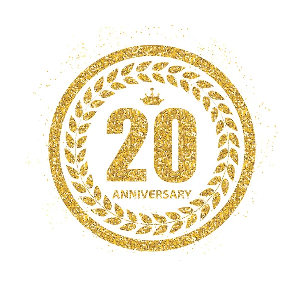Шаблон Логотип 20 років Векторні ілюстрації — стоковий вектор