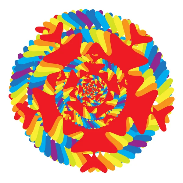 Colorido abstracto Antecedentes de arte psicodélico. Ilustración vectorial — Archivo Imágenes Vectoriales
