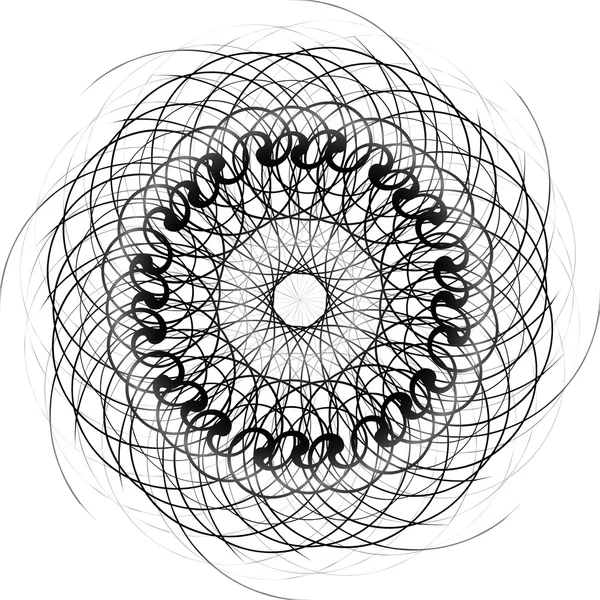 siyah-beyaz psychedelic sanat arka plan. vektör Hüseyin