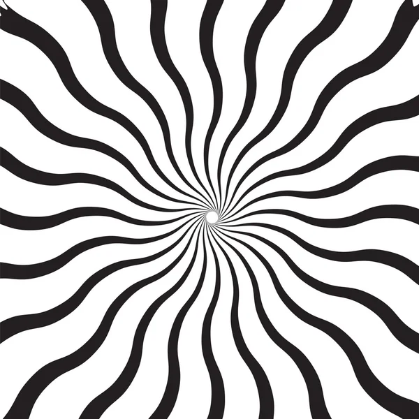 Black and White Abstract Psychedelic Art (em inglês). Vetor Illu —  Vetores de Stock