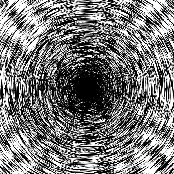 Black and White Abstract Psychedelic Art Background. Vector Illu — Stock Vector