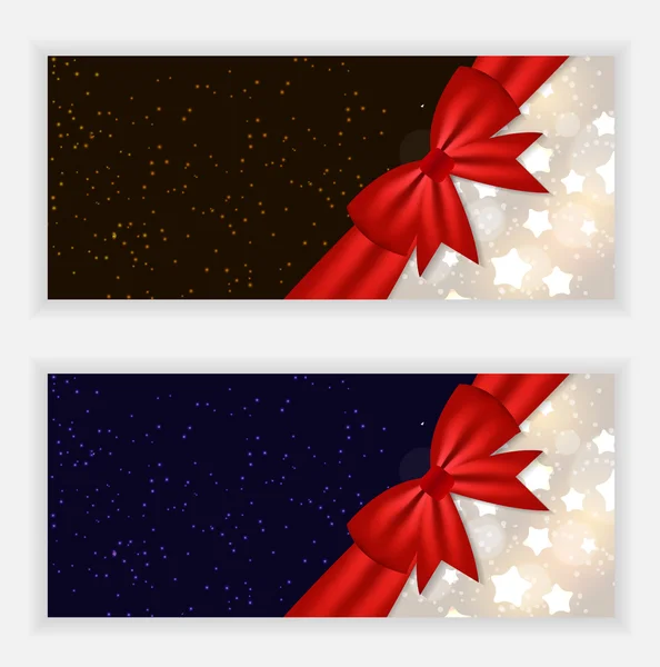 Navidad Copos de nieve Sitio web Banner y tarjeta de fondo Vector I — Archivo Imágenes Vectoriales