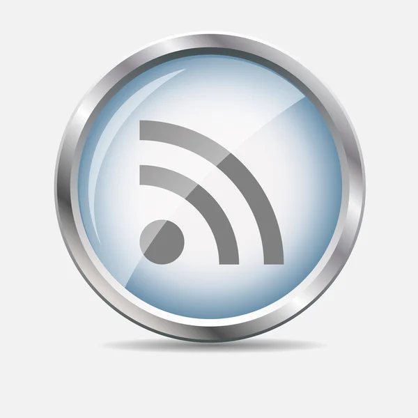 Illustration vectorielle d'icône brillante Wi-Fi — Image vectorielle