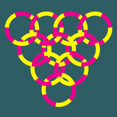 renkli psychedelic sanat arka plan. vektör illustratio