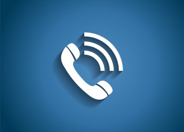 Telefon Parlatıcı Simge Vektör İllüstrasyonu