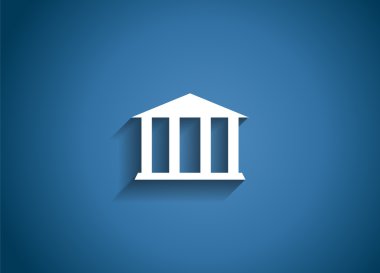 Müze Parlak Simge Vektör İllüstrasyonu