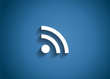Wi-Fi parlak simge vektör çizim