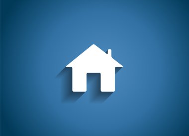 Ev parlak simge vektör çizim