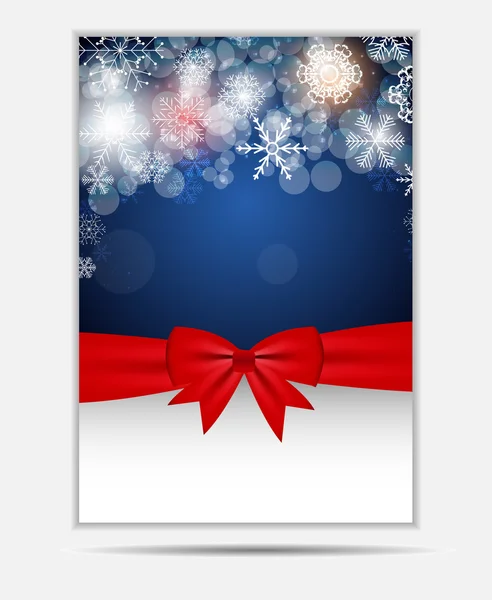 Kerstmis sneeuwvlokken website banner en kaart achtergrond vector ik — Stockvector