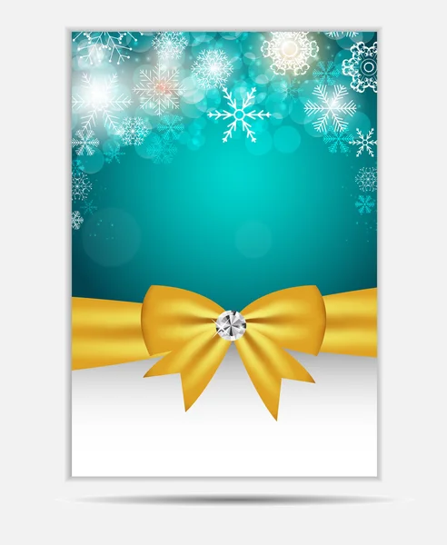 Christmas Snowflakes Website Banner and Card Background Vector I — Stock Vector