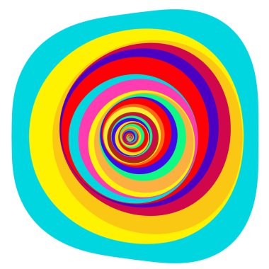 renkli psychedelic sanat arka plan. vektör illustratio