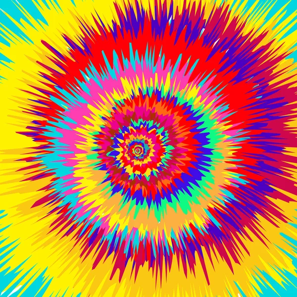 Colorful Abstract Psychedelic Art (em inglês). Vector Illustratio —  Vetores de Stock