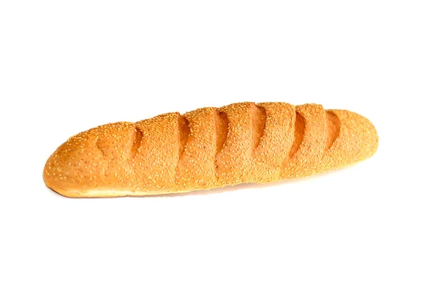 Baguette jaune fraîche isolée sur fond blanc — Photo