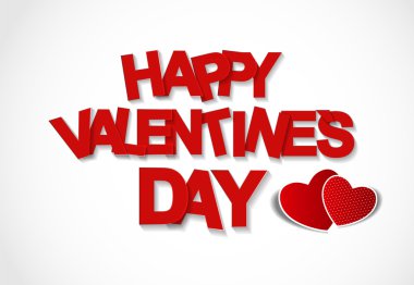 mutlu Sevgililer günü kartı. vektör çizim