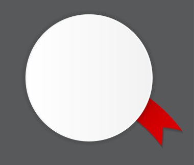 Etiket şerit vektör çizim ile