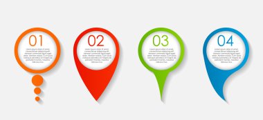 Infographic tasarım öğeleri iş için Illustratio vektör