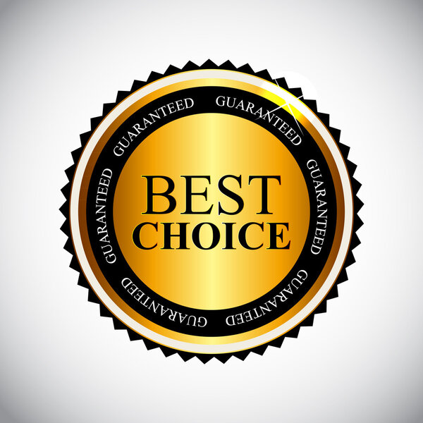 Лучший выбор векторной иллюстрации золотой этикетки
