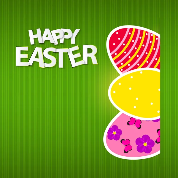 Happy Easter Spring Background Vector Illustration — Stock Vector