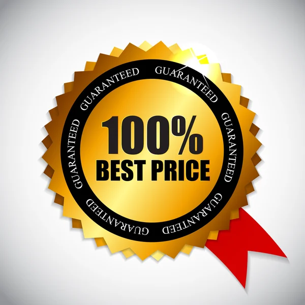Miglior prezzo Golden Label Vector Illustrazione — Vettoriale Stock