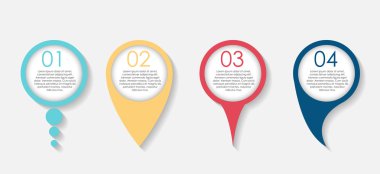 Infographic tasarım öğeleri iş için Illustratio vektör