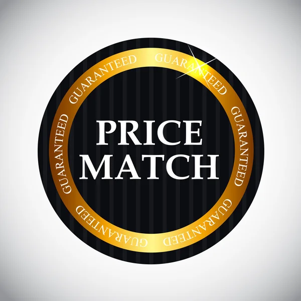 Preço Match Label Vector Ilustração — Vetor de Stock