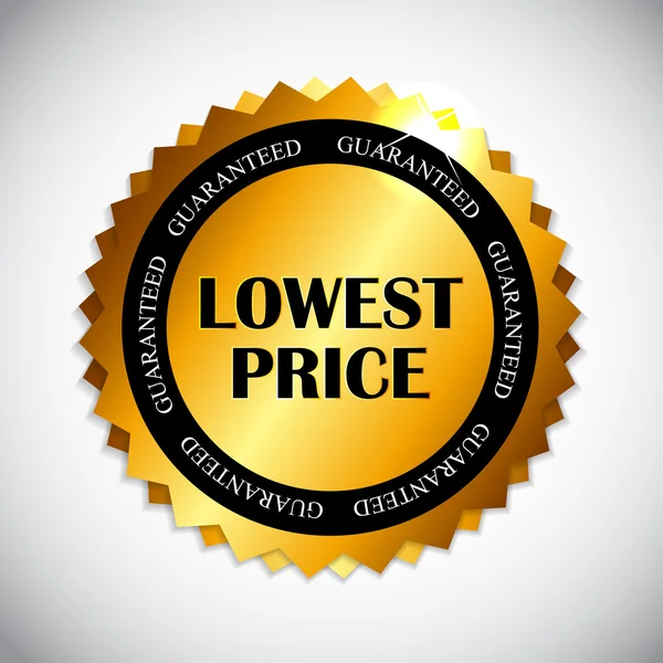 Najniższa cena etykieta ilustracja wektorowa — Wektor stockowy