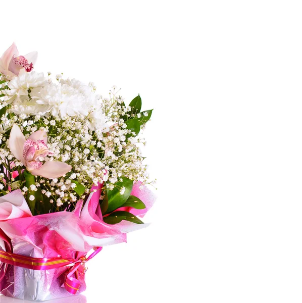 Barevné květiny kytice izolované — Stock fotografie
