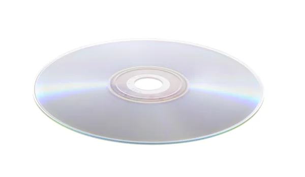 DVD, CD isolado em fundo branco — Fotografia de Stock