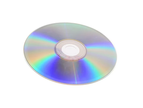 DVD, Cd που απομονώνονται σε λευκό φόντο — Φωτογραφία Αρχείου