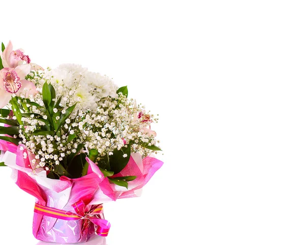 Kleurrijke bloemen boeket geïsoleerd — Stockfoto