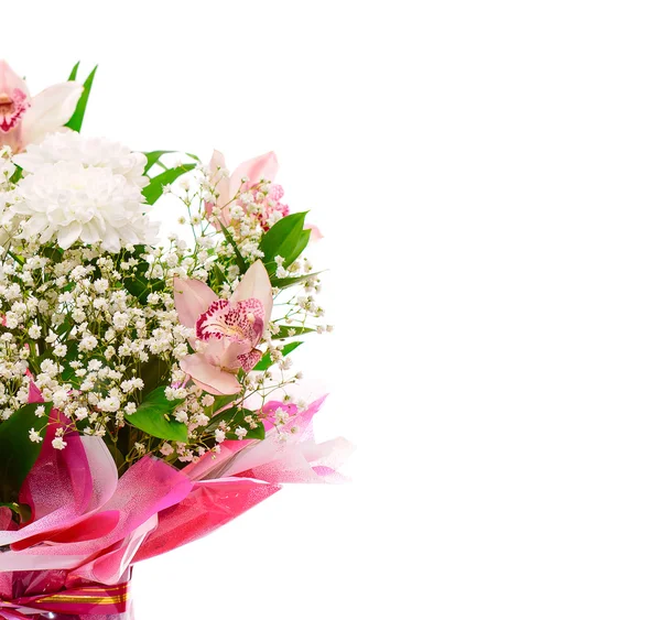 Kleurrijke bloemen boeket geïsoleerd — Stockfoto