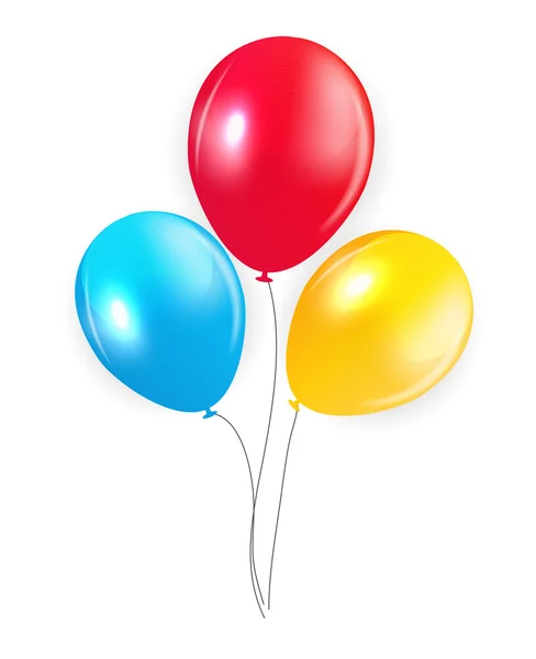 Conjunto de balões coloridos, ilustração vetorial . —  Vetores de Stock