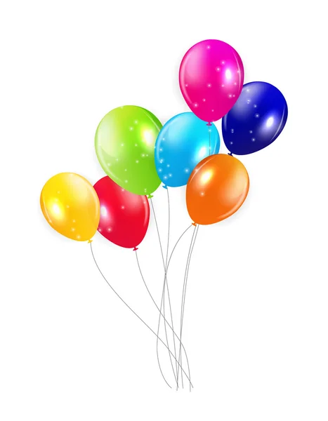 Fargede ballonger, vektorbelysning . – stockvektor