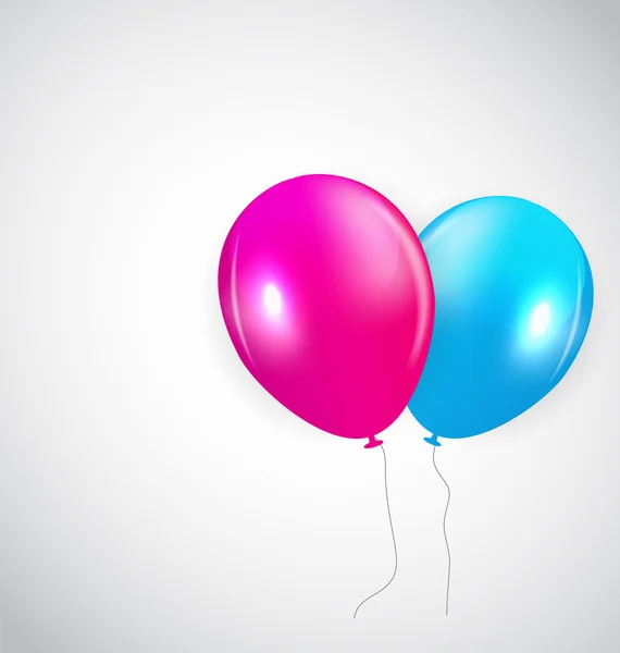 Conjunto de globos de colores, ilustración vectorial . — Archivo Imágenes Vectoriales