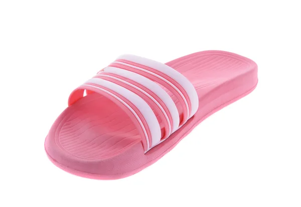 Roze rubberen slippers. Geïsoleerd — Stockfoto