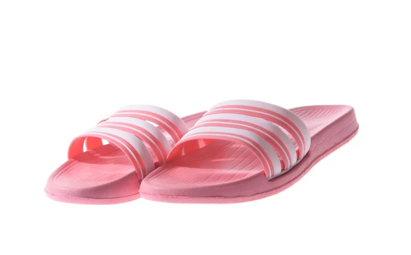 Pink Rubber flip flops. Isolated — Stock Photo, Image