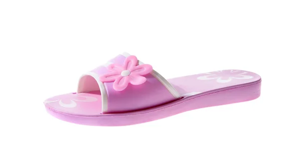 Pink Rubber flip flops. Isolated — Stock Photo, Image