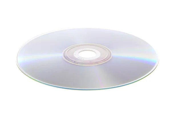 DVD, CD isolado em fundo branco — Fotografia de Stock