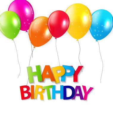 Parlak balonlar arka plan vektör çizim