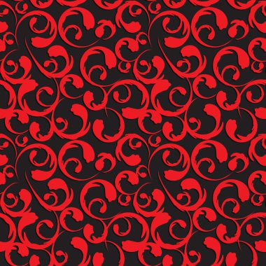 Çiçek Vintage Dikişsiz desen arka plan vektör çizim