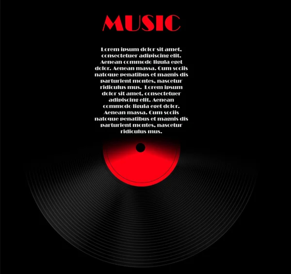 Illustration vectorielle de fond de musique abstraite pour votre design — Image vectorielle