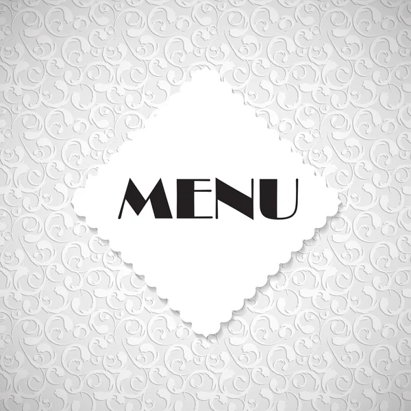 Restaurante menu modelo vetor ilustração — Vetor de Stock