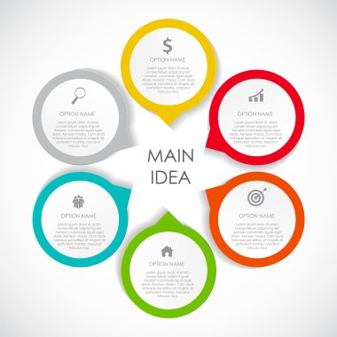 Infographic tasarım öğeleri iş için Illustratio vektör