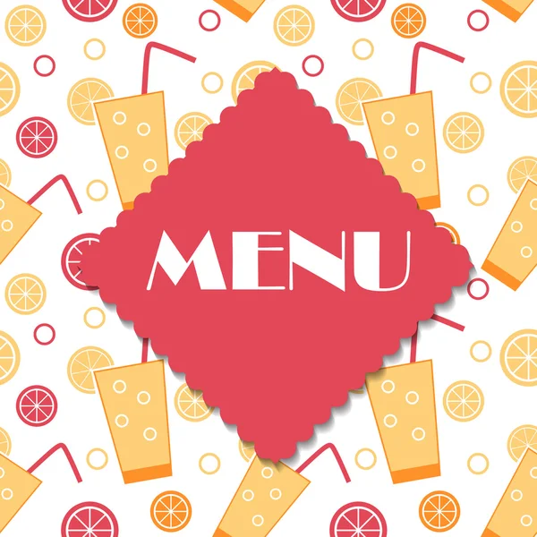 Restaurante plantilla de menú vector ilustración — Vector de stock