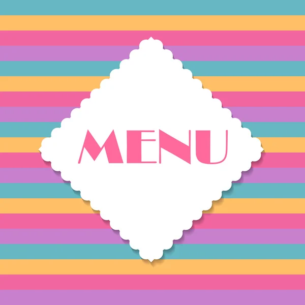 Modèle de menu restaurant illustration vectorielle — Image vectorielle