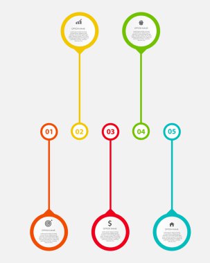 Infographic tasarım öğeleri iş için Illustratio vektör