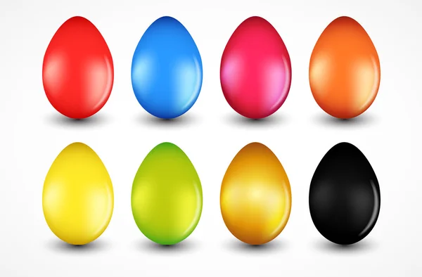 Beautiful Easter Egg Set Vector Illustration — Stock Vector