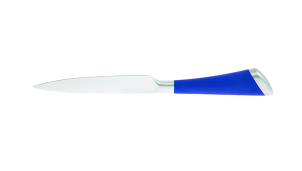 Cuchillo de cocina de acero azul. Aislado — Foto de Stock