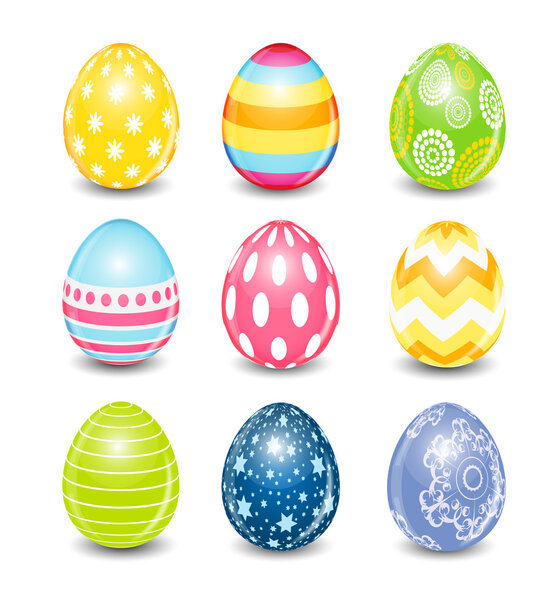 Beautiful Easter Egg Background Vector Illustration
