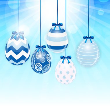 Güzel Paskalya yortusu yumurta arka plan vektör çizim